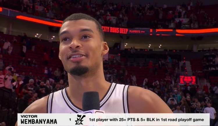 开云app官网-文班生涯首个季后赛客场拿下至少25分5盖帽 NBA历史首人！